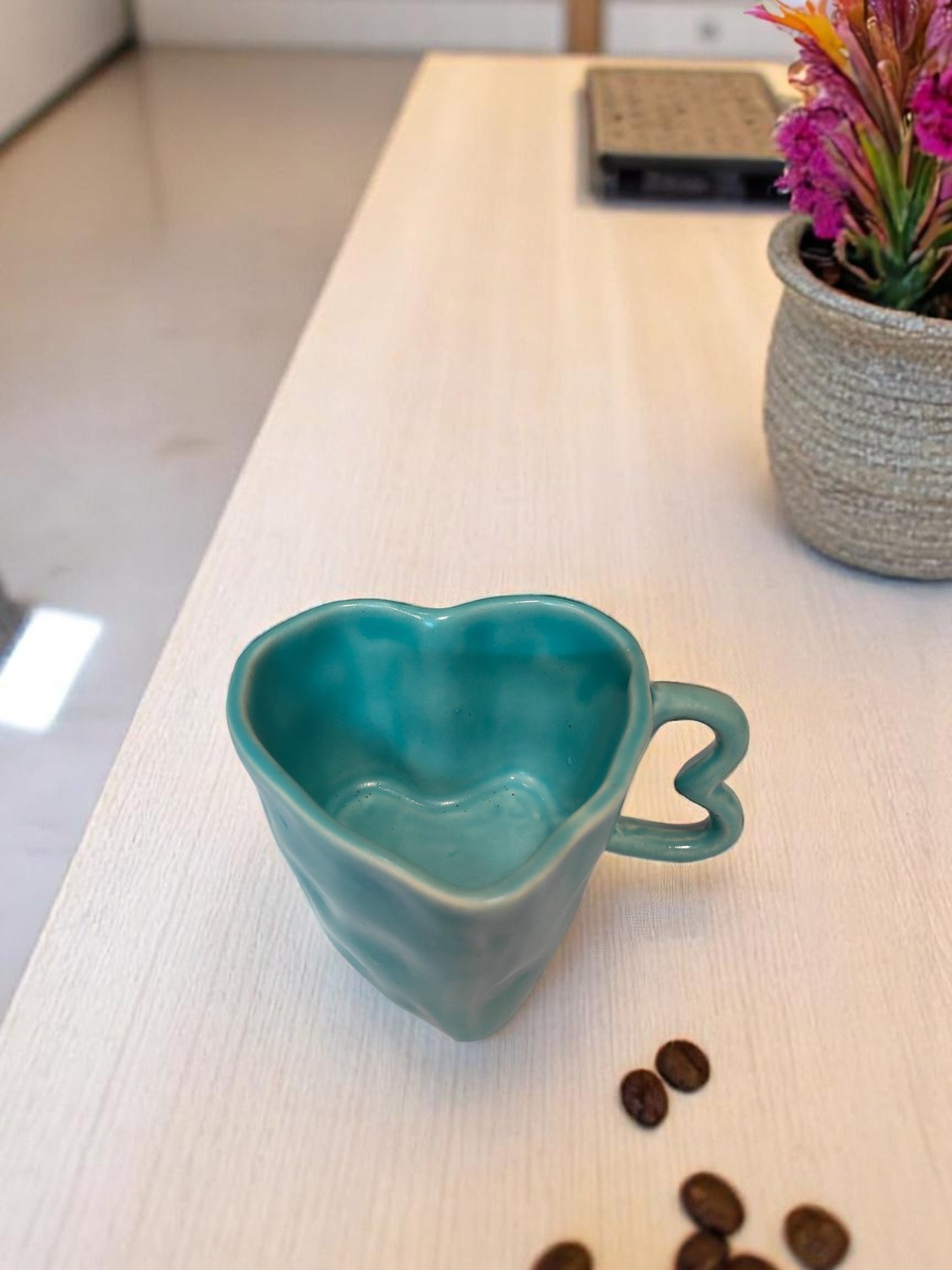 Handmade Heart-Shaped Mug