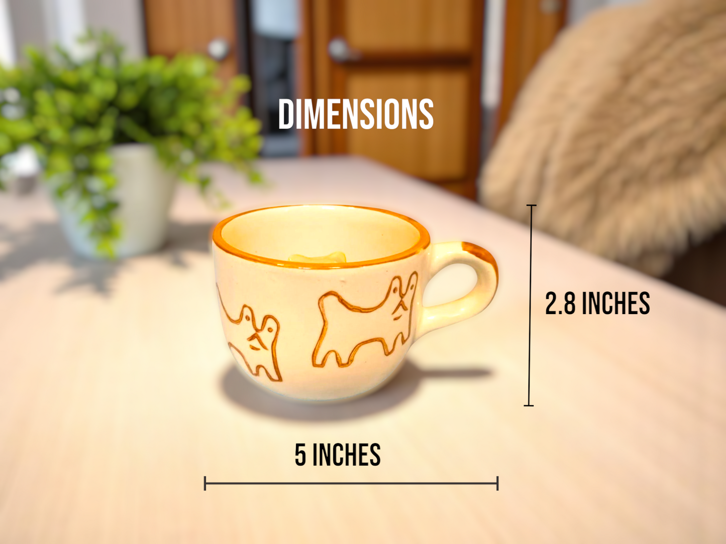 3D Cat Surprise Ceramic Coffee Mug