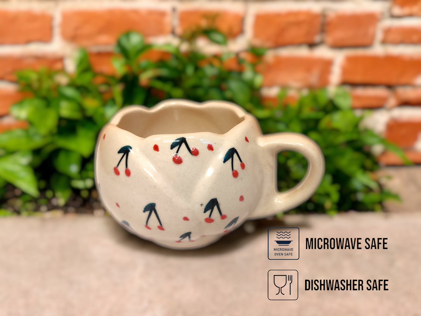 Handmade Ceramic Cherry Mug