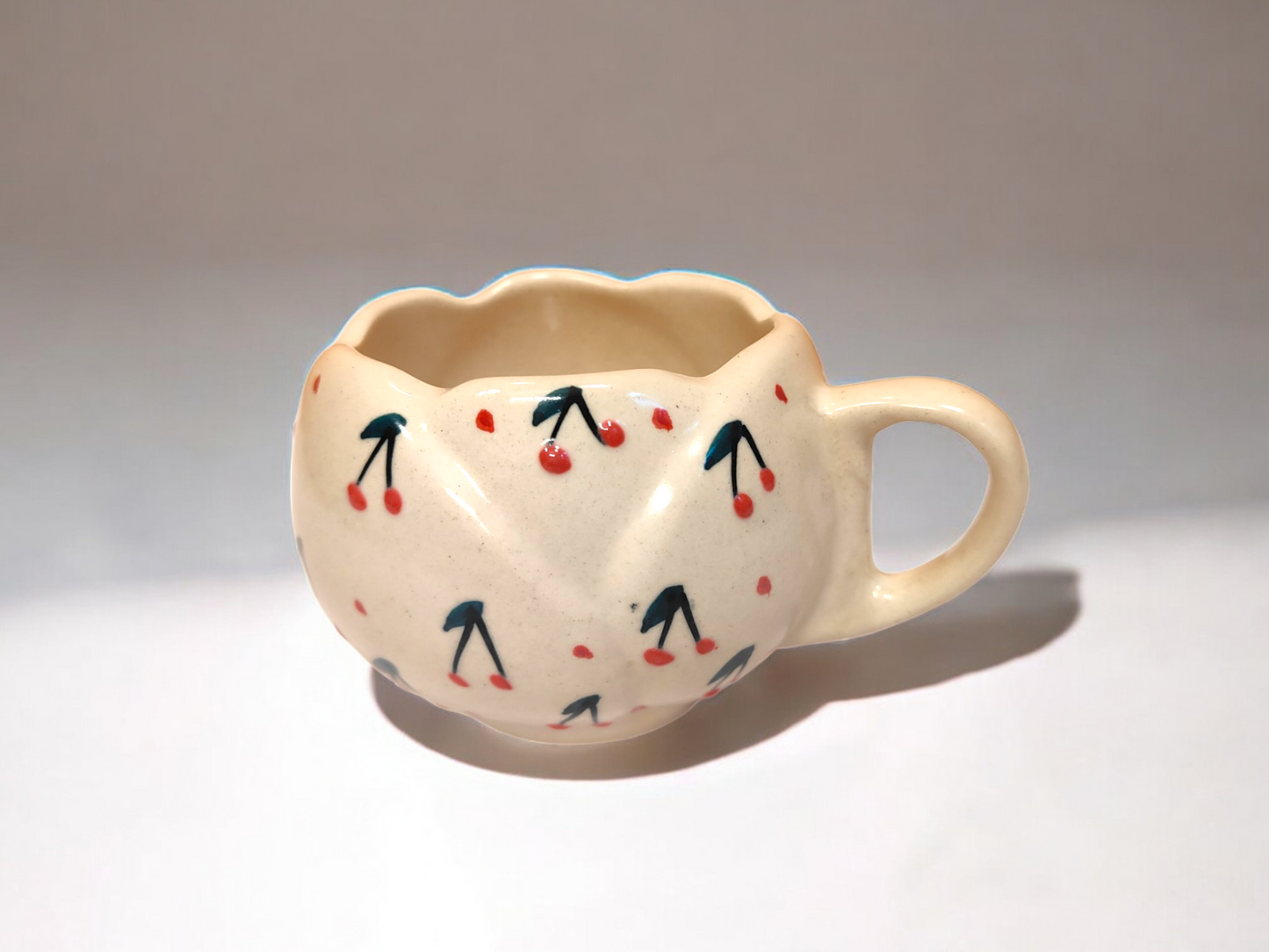 Handmade Ceramic Cherry Mug