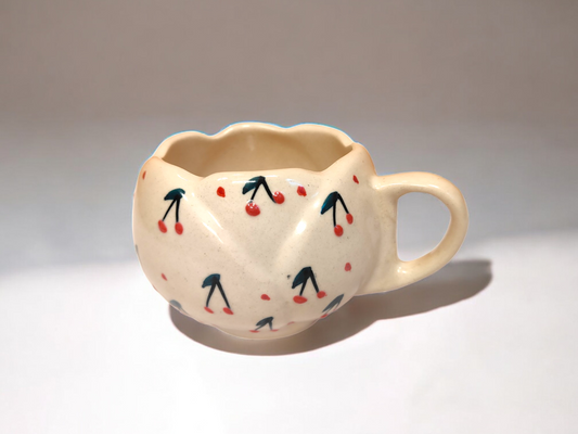 Handmade Ceramic Cherry Mug