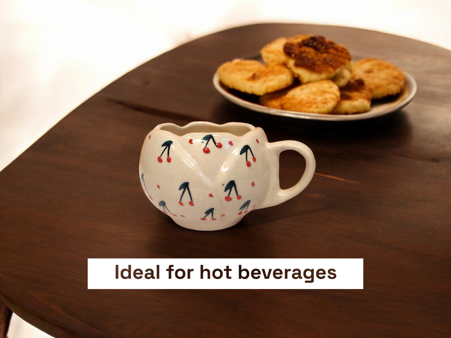 Handmade Ceramic Cherry Mug