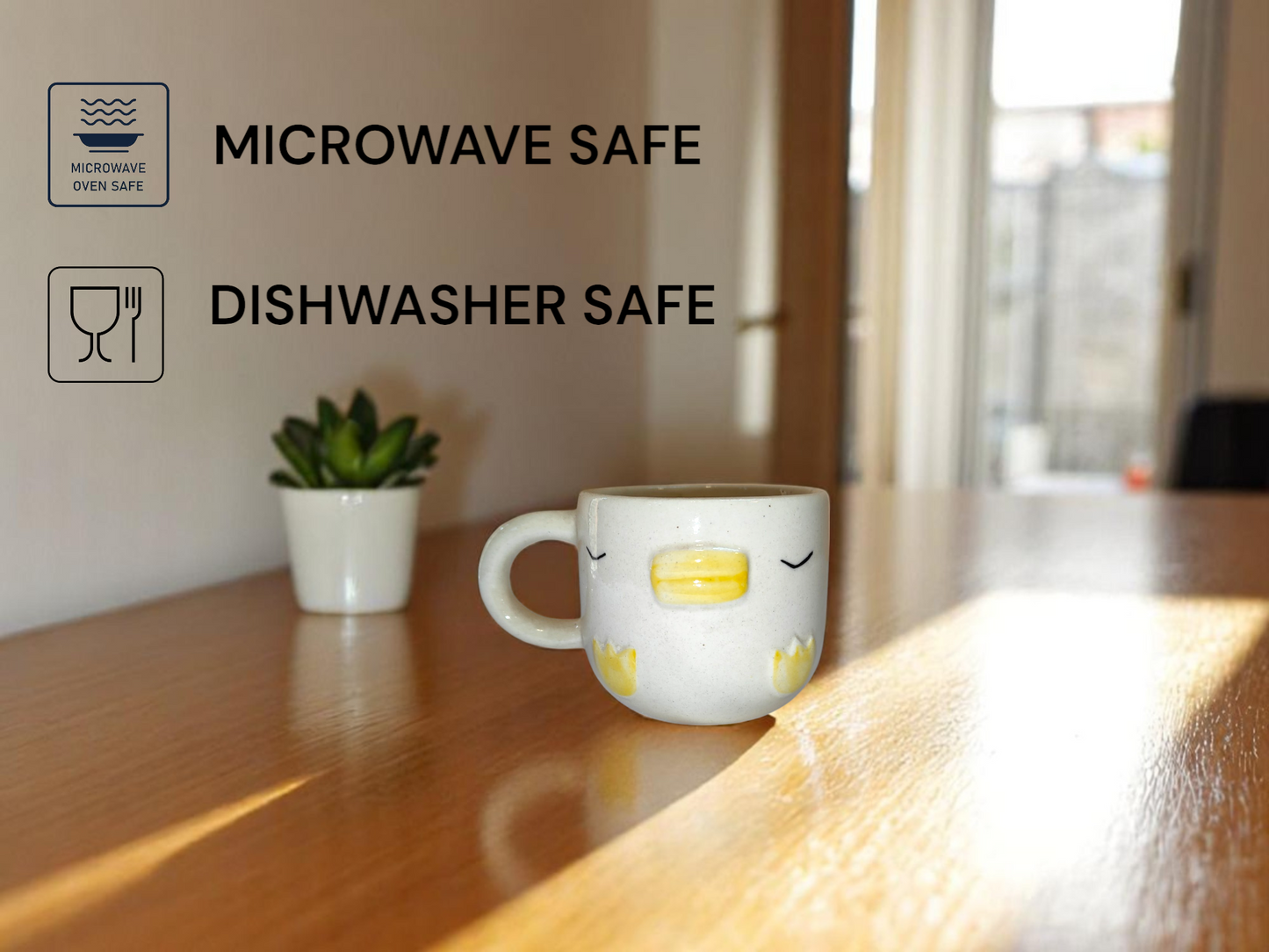 Handmade Duck Face Ceramic Mug