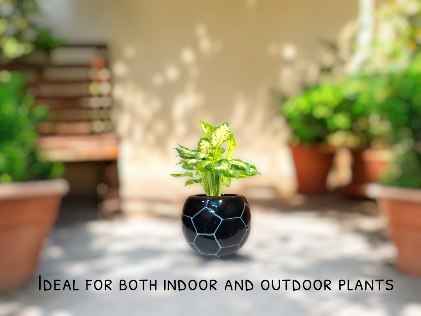 Ceramic Football Planter