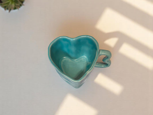 Handmade Heart-Shaped Mug