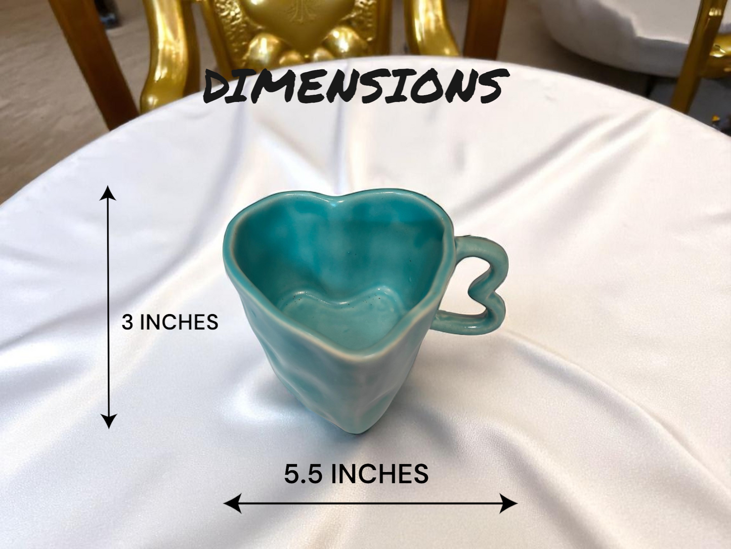 Handmade Heart-Shaped Mug